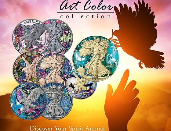 7 унции сребро Silver American Eagle Мистични животни