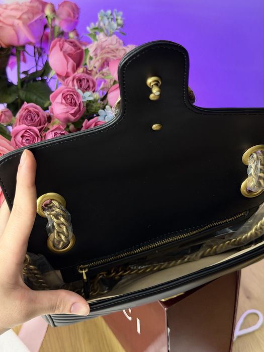 Черна дамска чанта Gucci