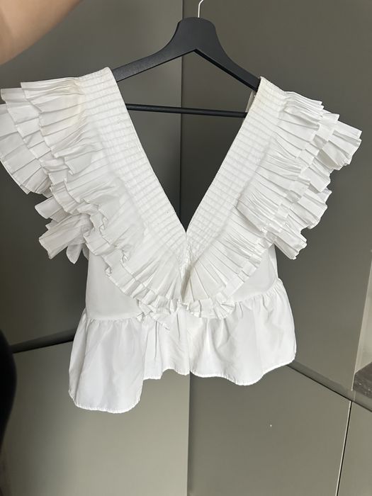 Бял топ Zara collection dutti pinko karma nikole evis