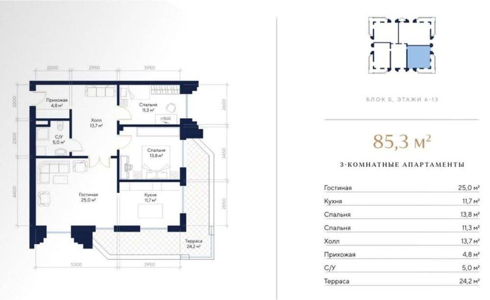 Sapphire Residence жк 3/6/13 квартира продается