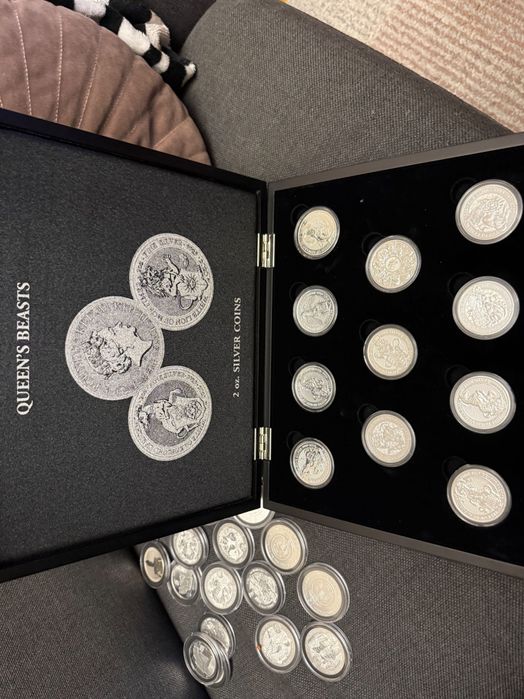 Зверовете на Кралицата Queena Beasts сребърни монети