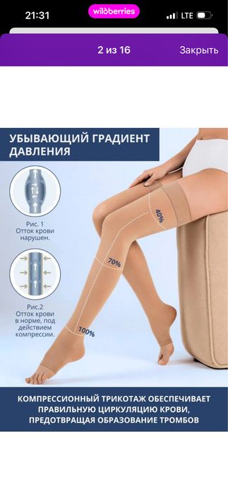 Новые компрессионные чулки
