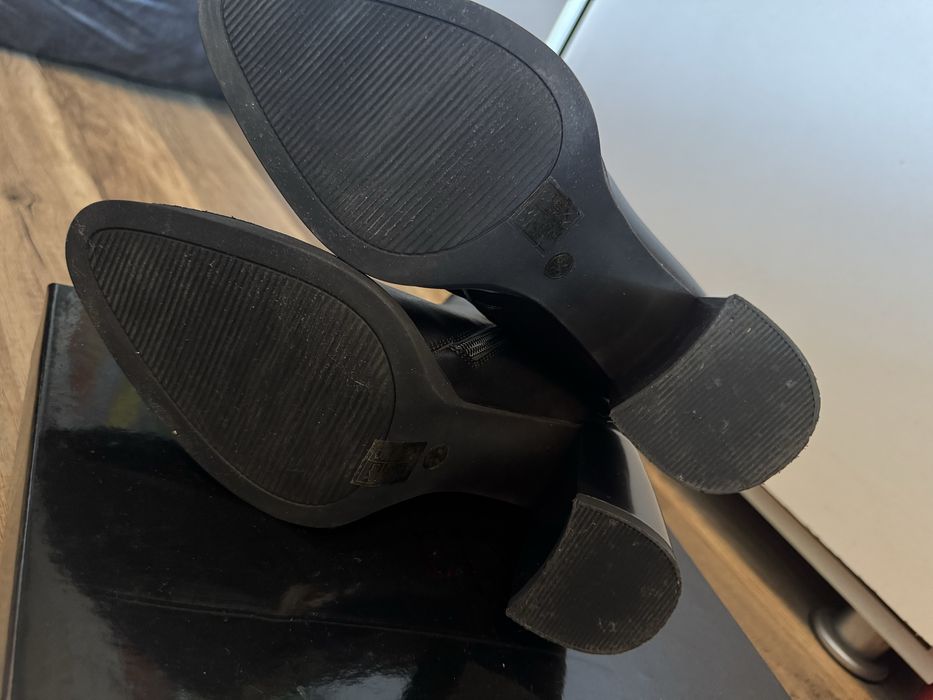 Botine negre din piele naturală, Flavia Passini, 36