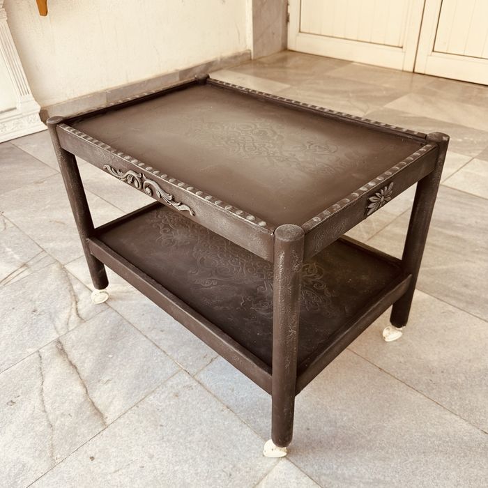 Винтидж сервираща маса на колелца – Art Deco, 30–40-те години