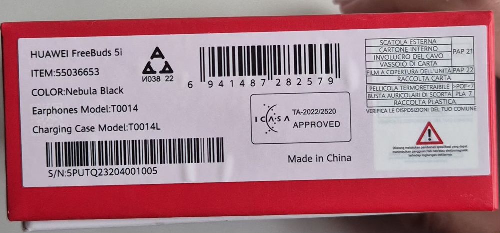 Casti Huawei freebuds 5i black