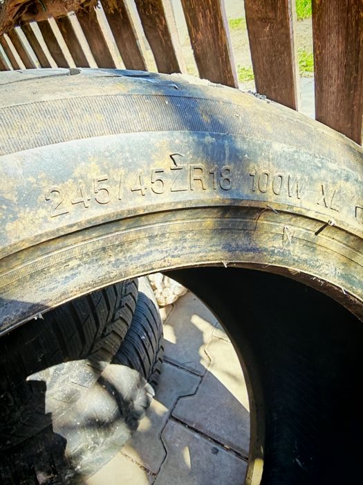 Anvelope M+S 245/45/18 2 bucăți Stare Buna 4 JANTE AUDI R16