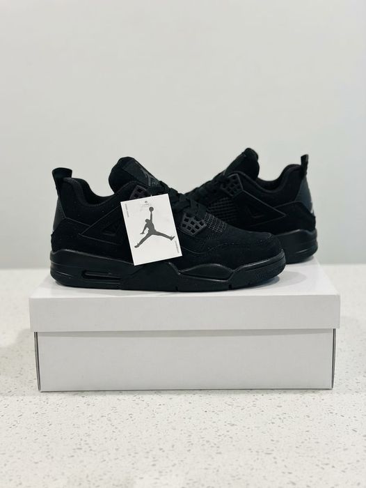 Adidasi Jordan 4 Retro Black - Adidasi Fete Baieti