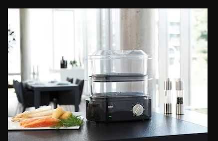 Aparat de gatit cu aburi Braun FS5100, 850W, 2 vase, Negru