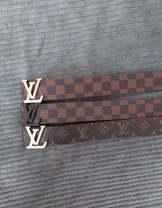 |4+1gratis|Curea LV Louis Vuitton din piele  barbati si femei