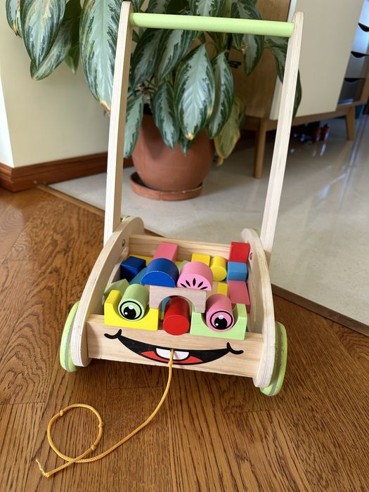 Eichhorn Дървена количка с конструктор