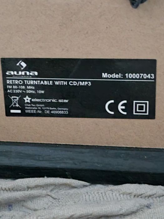 аудио система auna грамофон