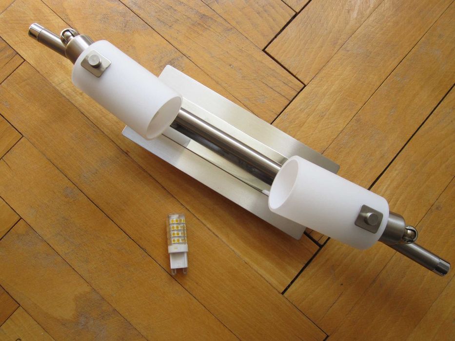 Двоен LED спот, хром, 2x40W