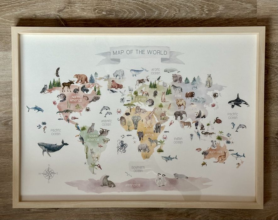 Детска карта на света