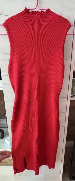 Рокля - къса, червена