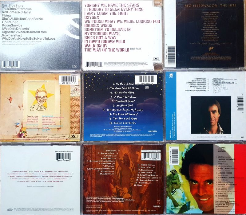CD-uri originale muzica (Bad Boys Blue,ELO,Iglesias,Chris de Burgh)