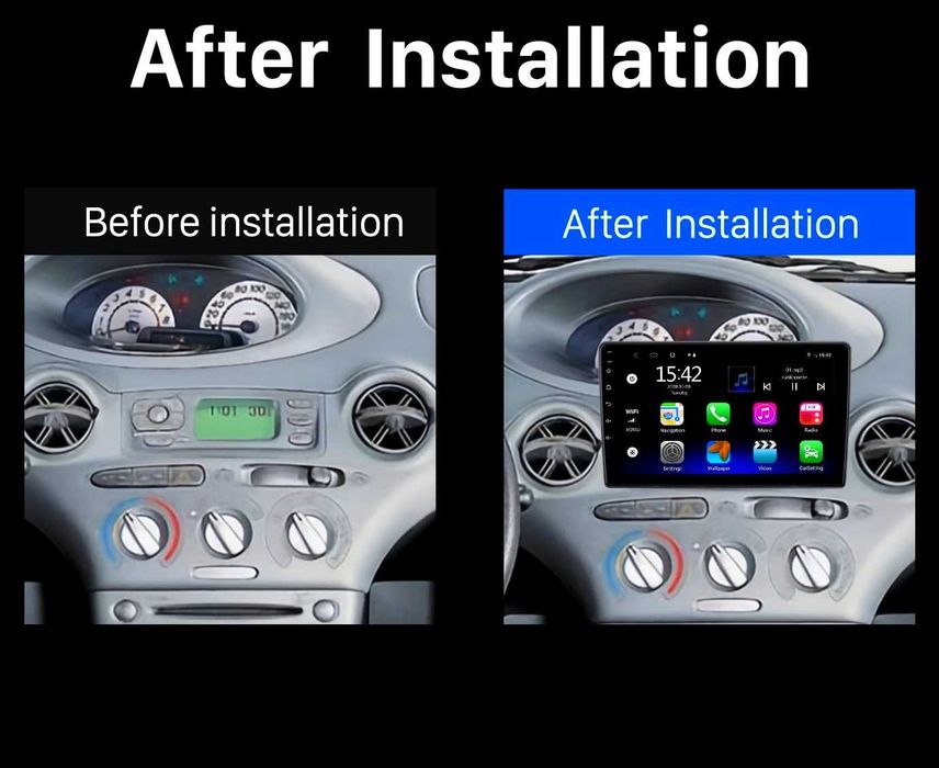 Мултимедия за Toyota Yaris 1999 с Android Двоен дин 2DIN Навигация