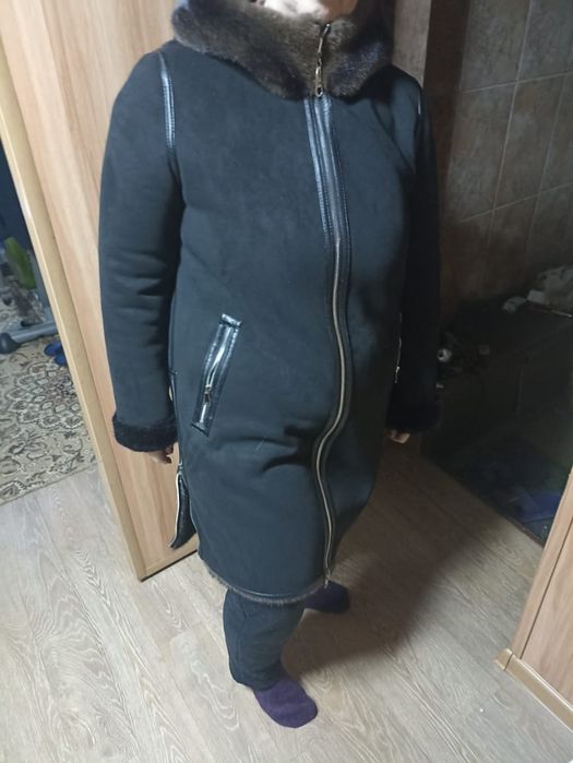 дубленка-шуба двусторонняя (лёгкая)