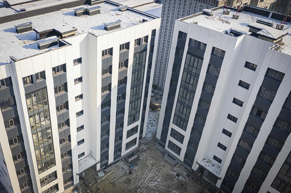 Фасадные панели HPL для жилых комплексов