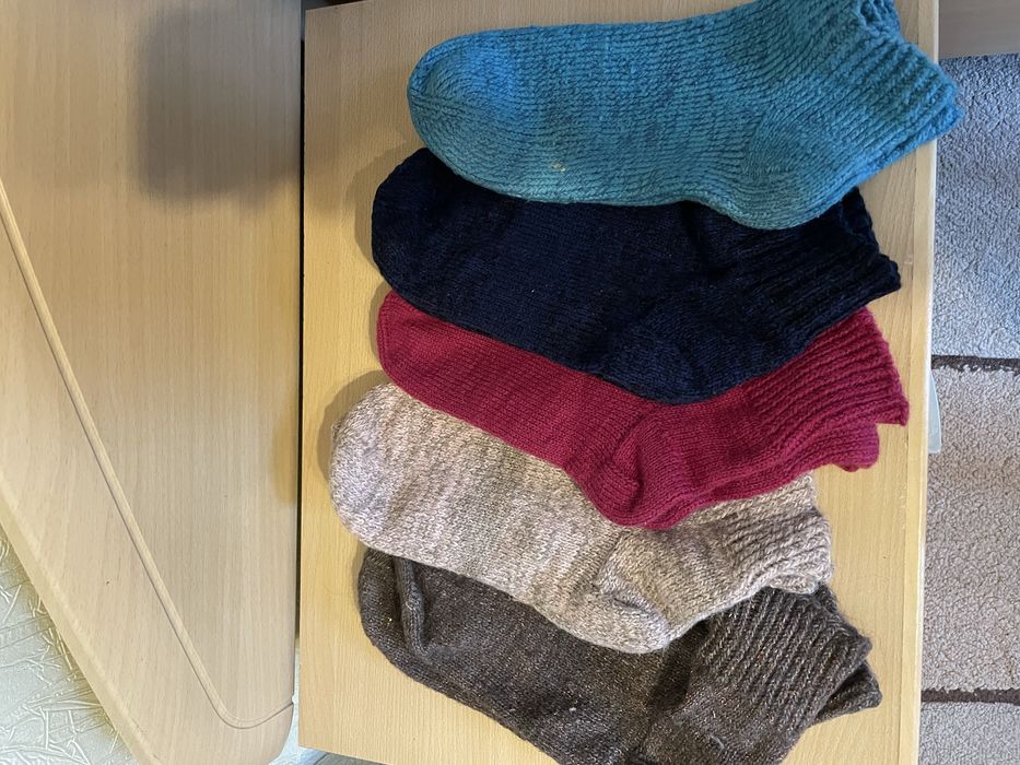 Шерстяные носки вязанные разм 37-41