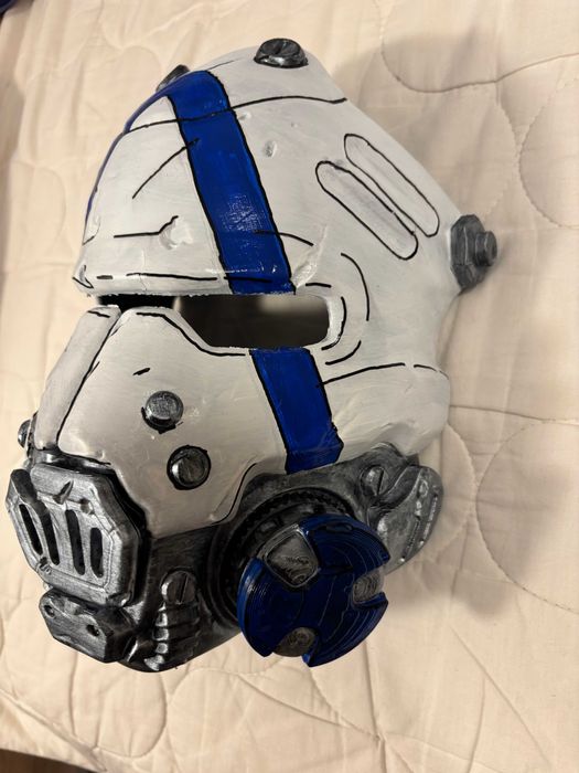 Ripper Mask from Borderlands 4 - Masca Cosplay Replica Albastru