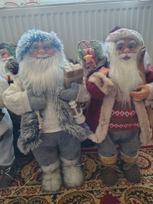 Figurina papusa decoratiune Moș Crăciun 60 cm cadou brad schi urs sanie minge oferta