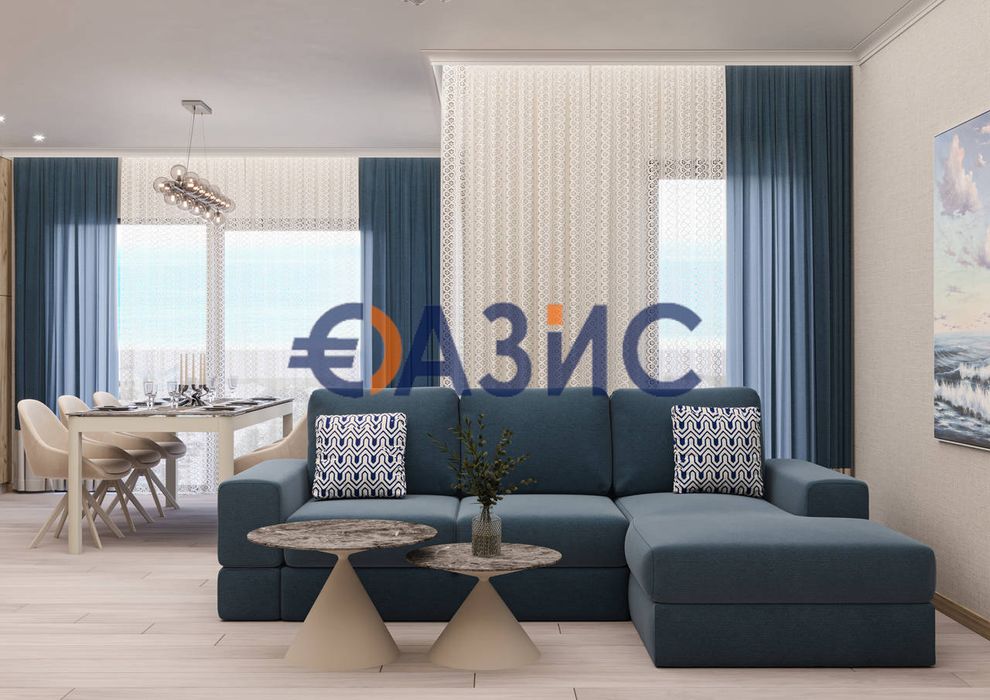 Апартамент с 2 спални в новия комплекс "Casa Del Sol Boutique", Слънчев бряг, 108.47 кв. м, #34208760