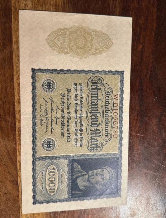 Bancnota interbelică 10000 mărci Germania