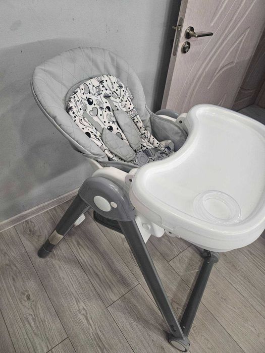 Столче за хранене lorelli - party cool grey leather