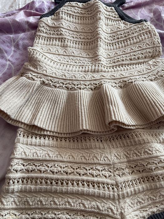 Rochie zara crochet compleu crosetat 4 ani