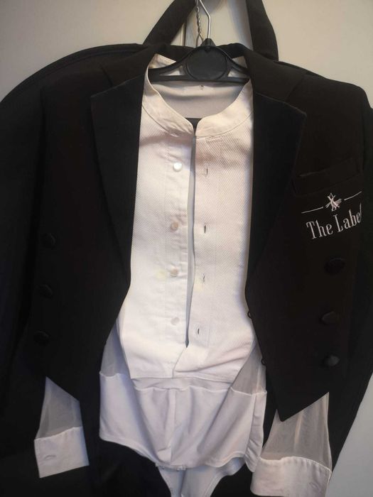 Costum dans standard The Label , 14 ani, frac, pantaloni, camasa