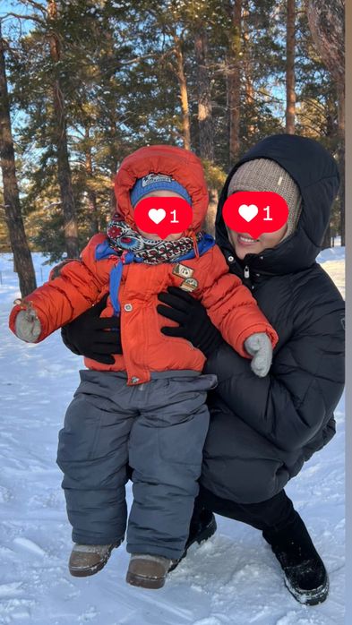 Продам детскую зимнюю куртку двойку