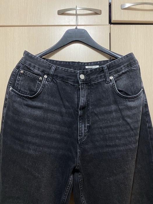 Blugi washed black pull&bear