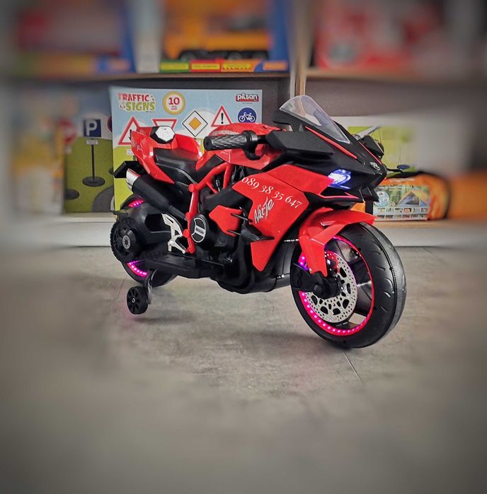 ТОП ЦЕНА!НОВО!Акумулаторен мотор Ninja Duo RED с 12V батерия,USB,LED