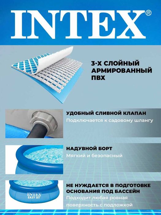 Надувной бассейн Intex 28110