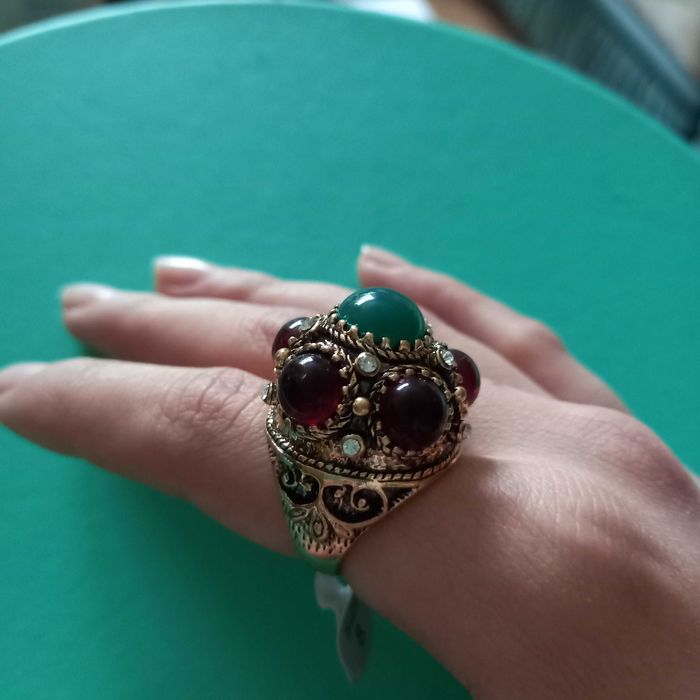 Кольцо новое массивное в турецком стиле