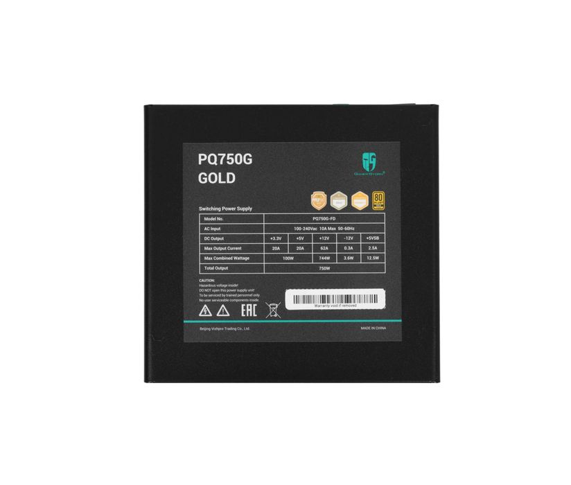 ' Блок питания DeepCool PQ750G (750W / 80 PLUS Gold / Modular)