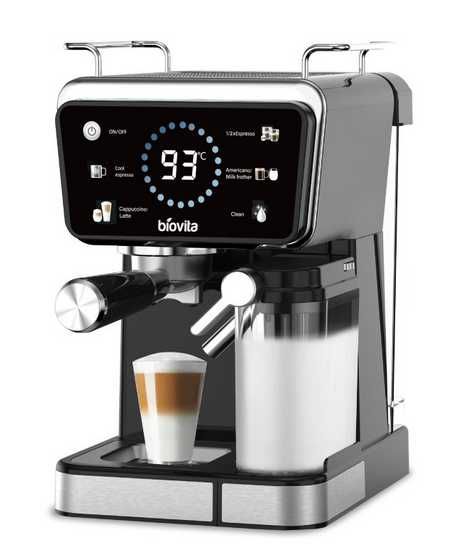 Espresso cu spumare automata Biovita Eclipse Plus 1350W 20 bari