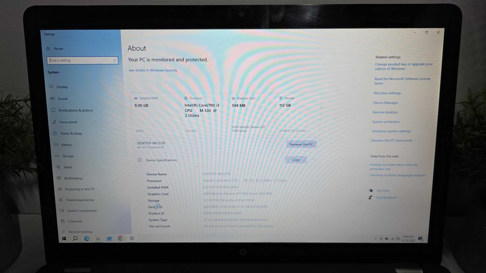 Laptop Hp G72 Notebook Pc