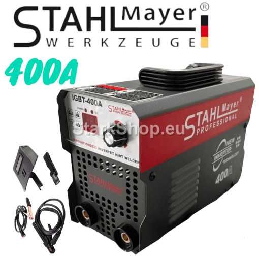 Инверторен Електрожен с Дисплей STAHLMAYER 400А + Аксесоари