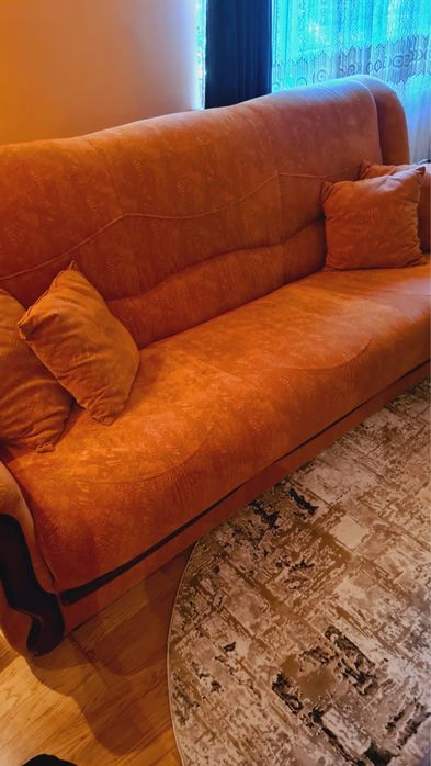 Set living canapea extensibila+ 2 fotolii