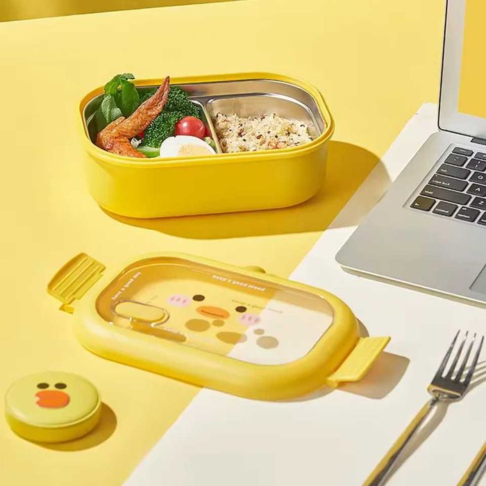 Caserolă Bento din Inox pentru Copii – Etanșă pentru Școală