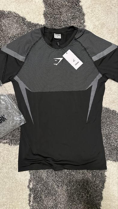 Tricou Gymshark Onyx V5 Gri Nou M