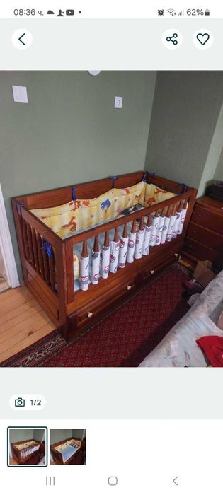 Детска кошара с матрак
