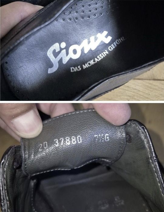 Pantofi eleganți de bărbați, Sioux Germania, Piele naturală 41 / 42