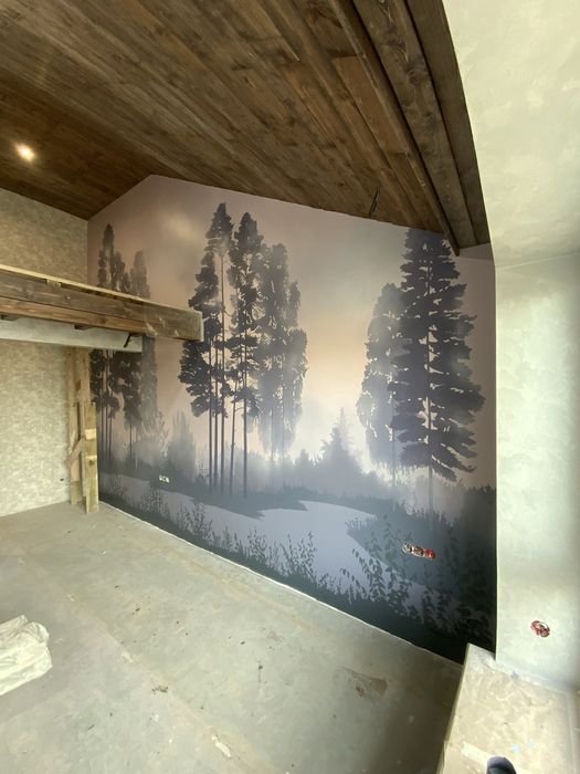 Rassom. Devorga rasm chizish. Рассом. Художник. роспись стень