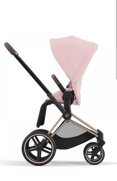 Като нова! Количка Cybex Priam 4 Peach pink, Rose gold frame