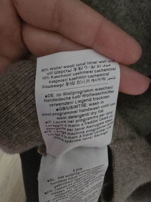 Maleta in anchior din lana si casmir