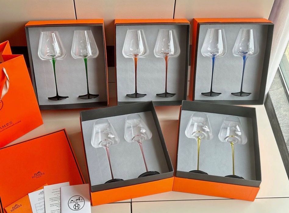 Hermes чаши за вино сет за двама
