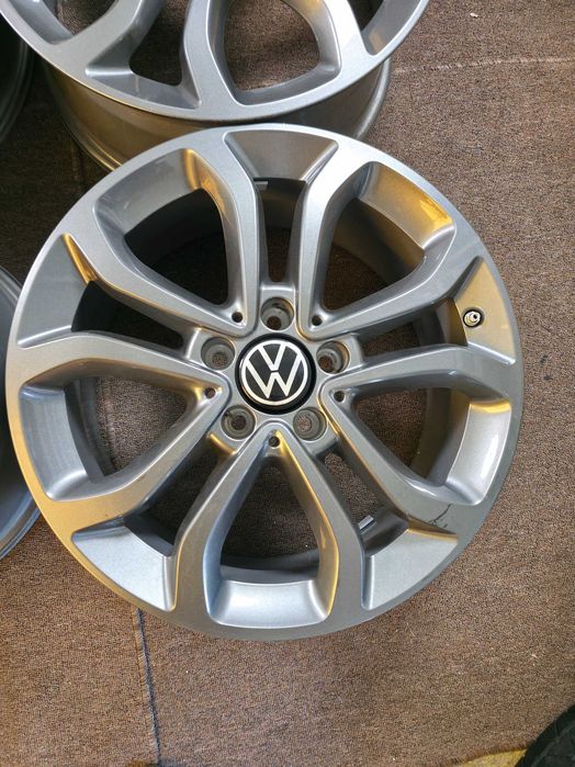 4 Jante Aliaj 5x112 17'' 7J ET 48.5 - OE VW Golf Passat Touran Sharan Caddy T-Roc Tiguan / Skoda Octavia Superb Yeti Karoq