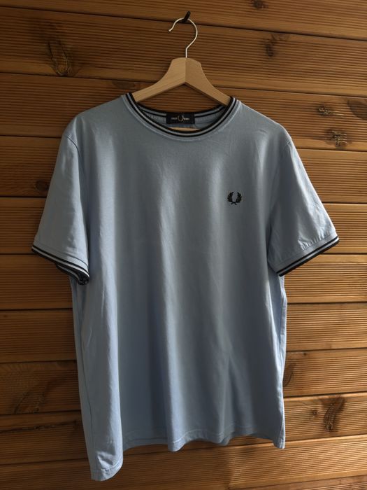 Оригинална мъжка тениска Fred Perry Twin Tipped, Размер L